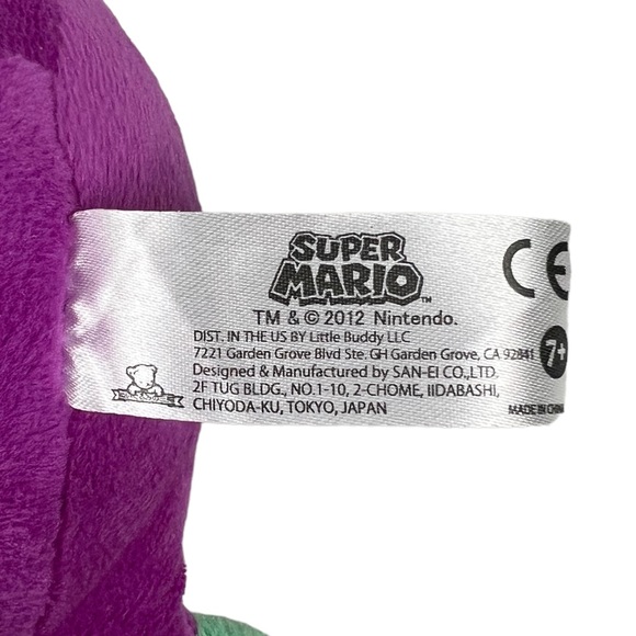 Little Buddy Wario Plush Super Mario Bros. 9" Nintendo Original 2012 Clean EUC - Picture 4 of 8
